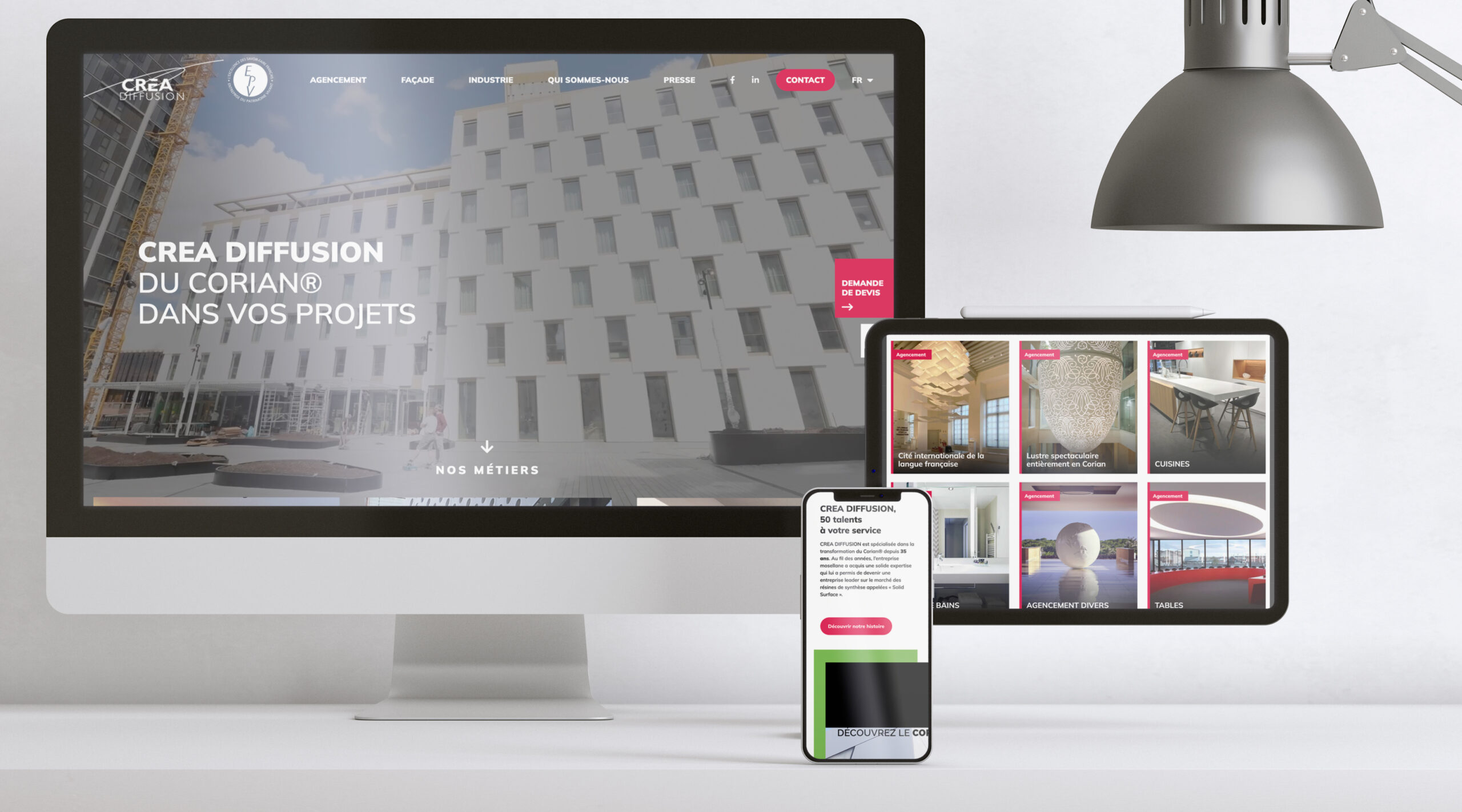 crea website mockup 2